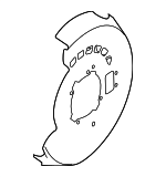 7P0609451D - : Backing Plate for Volkswagen: Touareg Image