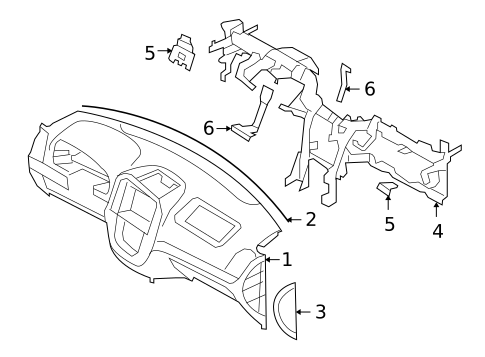 Instrument Panel for 2010 Hyundai Santa Fe #0