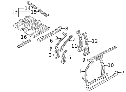 Rocker Panel for 1999 Mazda Protege #0