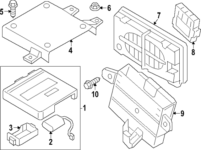 4KE035283J - Electrical: Control Module for Audi Image