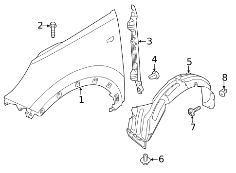 Fender & Components for 2016 Kia Sportage #0