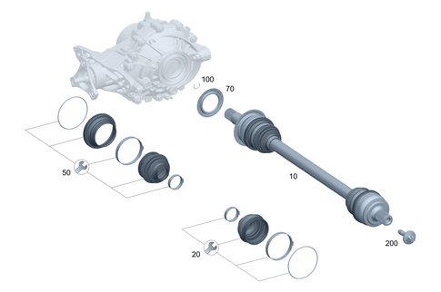 Axle Shaft for 1984 Mercedes-Benz 300CD #0