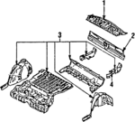 52121GA751 - : Rear Floor Pan for Subaru Image
