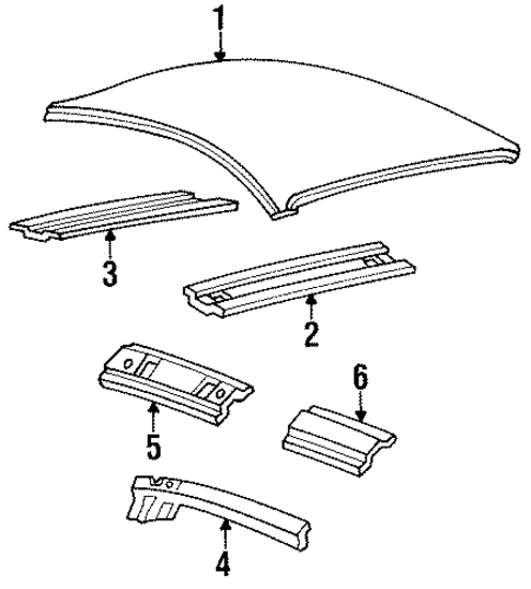 Roof for 1998 Ford Mustang #0