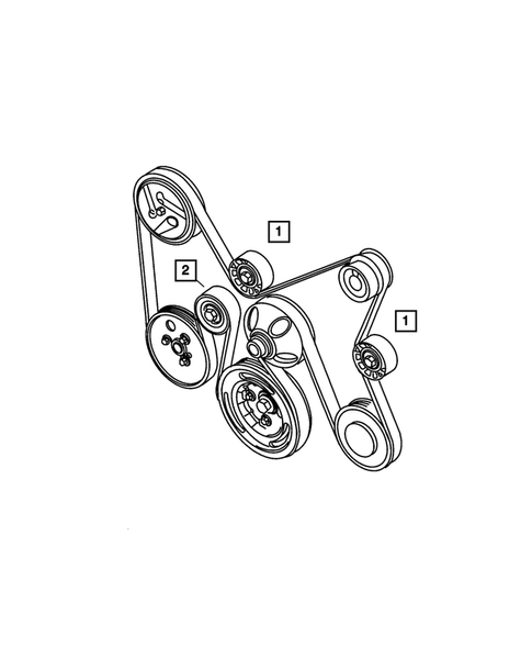 Pulleys and Related Parts for 2007 Jeep Grand Cherokee #1