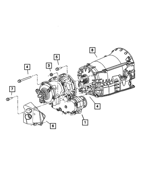 Transfer Case Assembly for 2005 Dodge Magnum #1