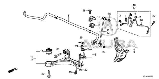 Knuckle for 2013 Acura ILX #0
