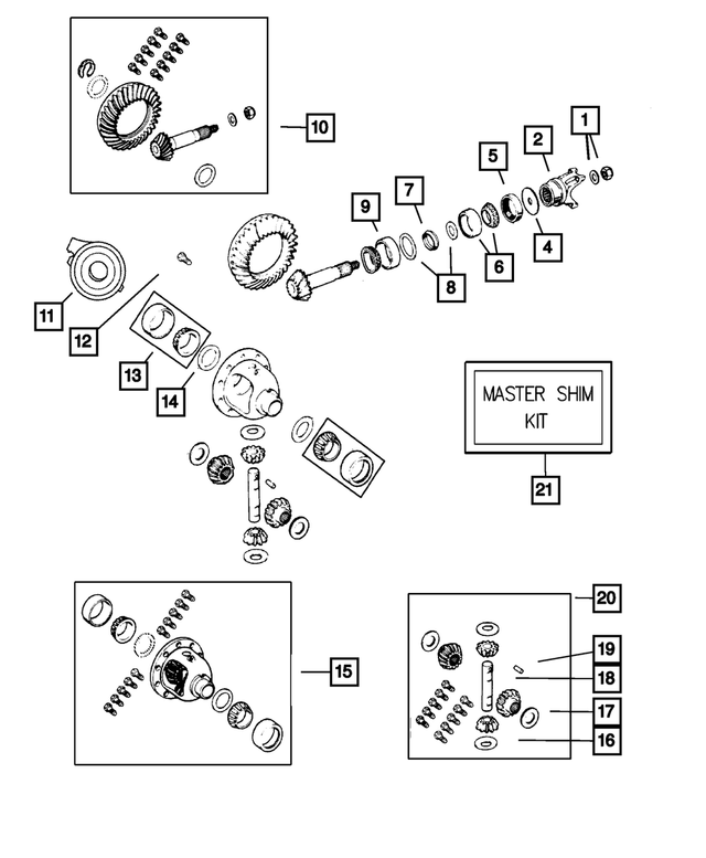 5017146AA - Front Suspension &amp; Drive: Drive Pinion Bearing Shim for Mopar Image