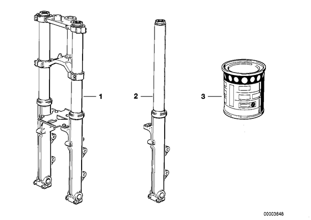 31429062158 - Front Axle, Front Suspension: Telescopic Fork Oil Type 1 - 1000ML for BMW-Motorrad Image