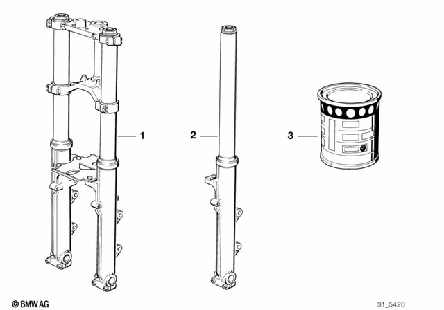 31427652283 - Front Axle, Front Suspension: Telescoping Fork Oil - 5000ML Sae10 for BMW-Motorrad Image