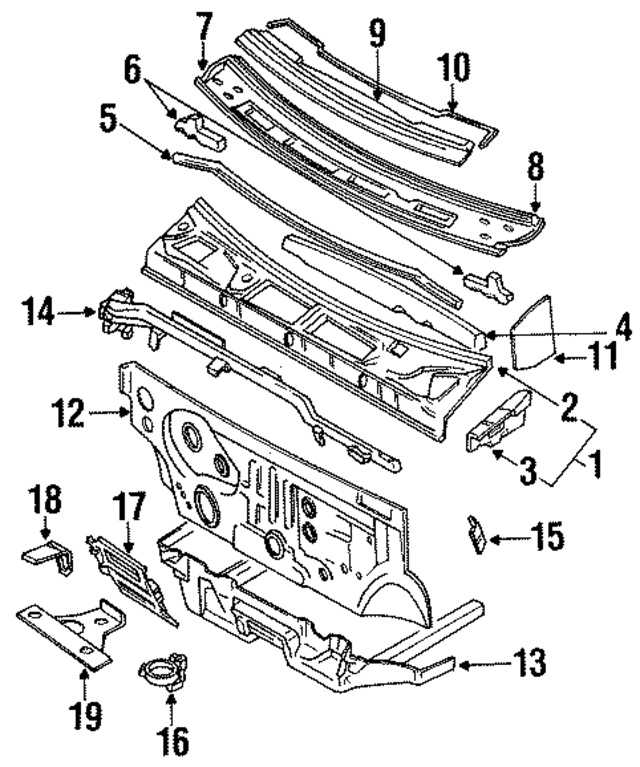 6630030R00 - : Cowl Top Panel for Nissan Image