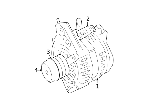 Alternator for 2012 Lexus IS350 #0