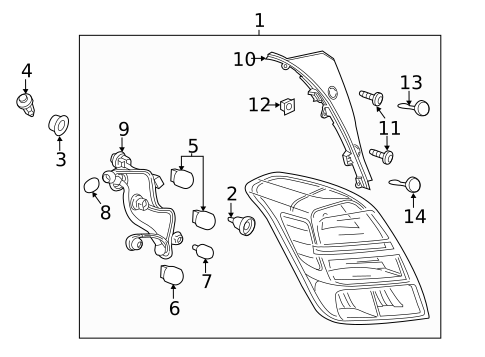 Tail Lamps for 2016 Chevrolet Trax #0