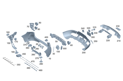 Rear Bumper for 2026 Mercedes-Benz EQE AMG SUV #0