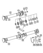 5133893AA - Propeller Shafts and U-Joints: Drive Shaft Bolt for Mopar Image