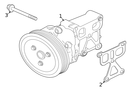 Water Pump for 2008 Mitsubishi Outlander #0
