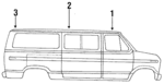 D8UZ1651728A - Body: Drip Molding for Ford: E-150 Econoline, E-150 Econoline Club Wagon, E-250 Econoline, E-250 Econoline Club Wagon, E-350 Econoline, E-350 Econoline Club Wagon Image