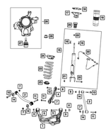 68077935AA - Rear Suspension: Bolt Cover Cap for Mopar Image