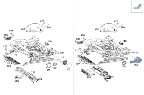 Seat Adjuster for 2022 Mercedes-Benz A220 #0