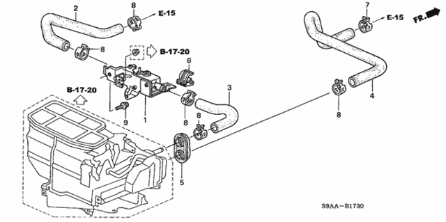Water Valve for 2006 Honda CR-V #0