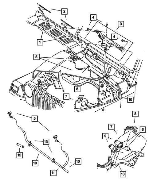 Windshield Wiper and Washer Systems for 2004 Jeep Wrangler #0