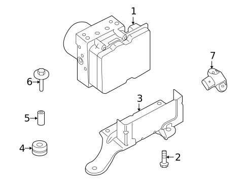 ABS Components for 2012 Porsche Panamera #0