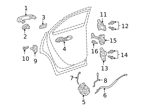 Rear Door for 2015 GMC Terrain #1
