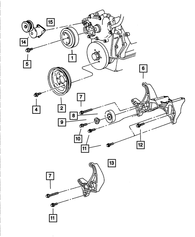 6034249 - Cooling: Hex Head Bolt And Washer for Mopar Image