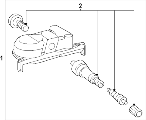 Tire Pressure Monitor Components for 2024 Lexus GX550 #0