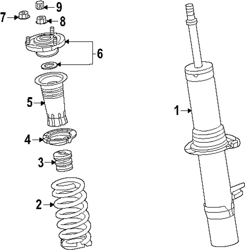 Struts & Components for 2024 Mazda CX-90 #1