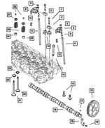 5011455AA - Engine 5.9L Six Cylinder (Diesel): Valve Spring Retainer for Dodge: Ram 2500, Ram 3500 | Ram: 2500, 3500 Image