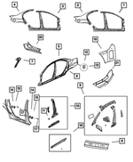 4783931AC - : Door Striker Retainer for Mopar Image