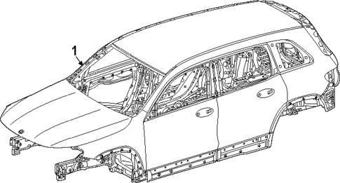 Body Shell for 2025 Mercedes-Benz EQB 350 #0
