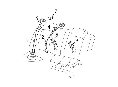 Seat Belt for 2004 Pontiac Grand Prix #0