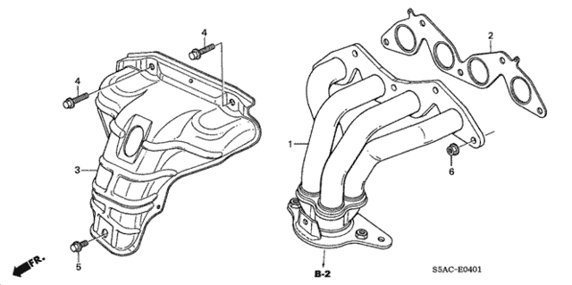 Exhaust Manifold (VTEC) for 2005 Honda Civic #0