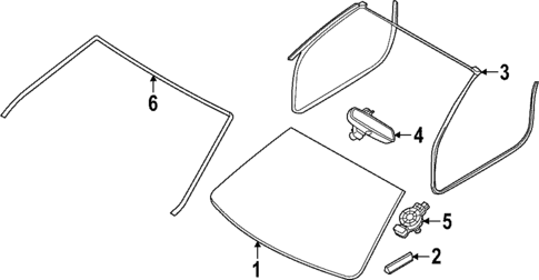 Glass - Windshield for 2024 BMW M850i xDrive #1