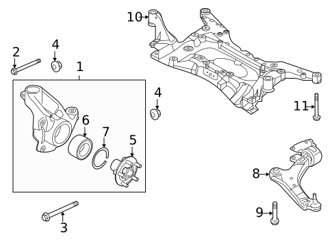 Goodshepherd18 Front Passenger Lower Control Arm W/ Ball Joint For 2015-19 Nissan Altima Maxima