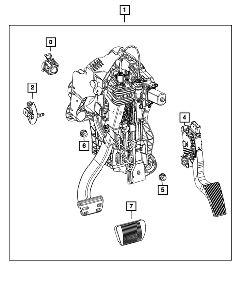 Brake Pedals for 2022 Jeep Grand Wagoneer #1