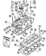 4720300 - Engine 2.8L Four Cylinder (Turbo Diesel): Oil Filler Cap Gasket for Jeep: Liberty Image