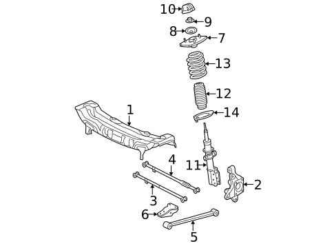 Rear Suspension for 2005 Pontiac Grand Prix #1