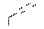 4K9955961B - Body: Lift-gate Washer Hose for Audi Image
