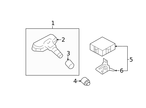 Tire Pressure Monitor Components for 2014 Kia Cadenza #2
