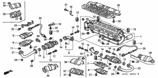 Exhaust Pipe (2) for 2000 Acura NSX #0