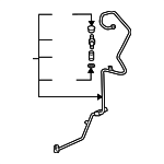 15112713 - HVAC: Evaporator Tube for Buick: Terraza | Chevrolet: Uplander | Pontiac: Montana | Saturn: Relay Image