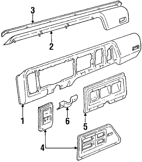Instrument Panel for 1991 Ford E-350 Econoline #0