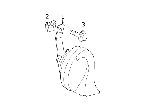 Horn for 2008 Nissan Sentra #0