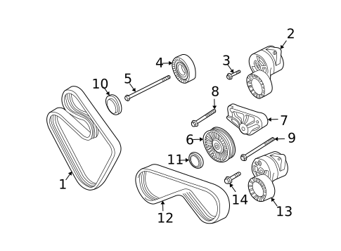 Belts & Pulleys for 2005 BMW Z4 #0