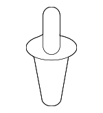 91568SJA003 - Body: Door Weather-strip Retainer for Acura Image