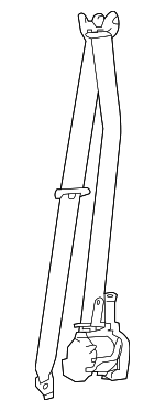 7321050592C1 - Electrical: Belt &amp; Retractor for Lexus: ES250, ES300h, ES350, LS500, LS500h Image