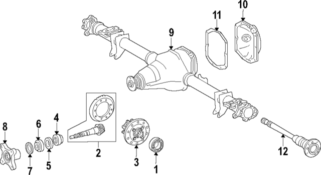 19981640564 - Universals &amp; Rear Axle: Side Bearings for Mercedes-Benz Image image